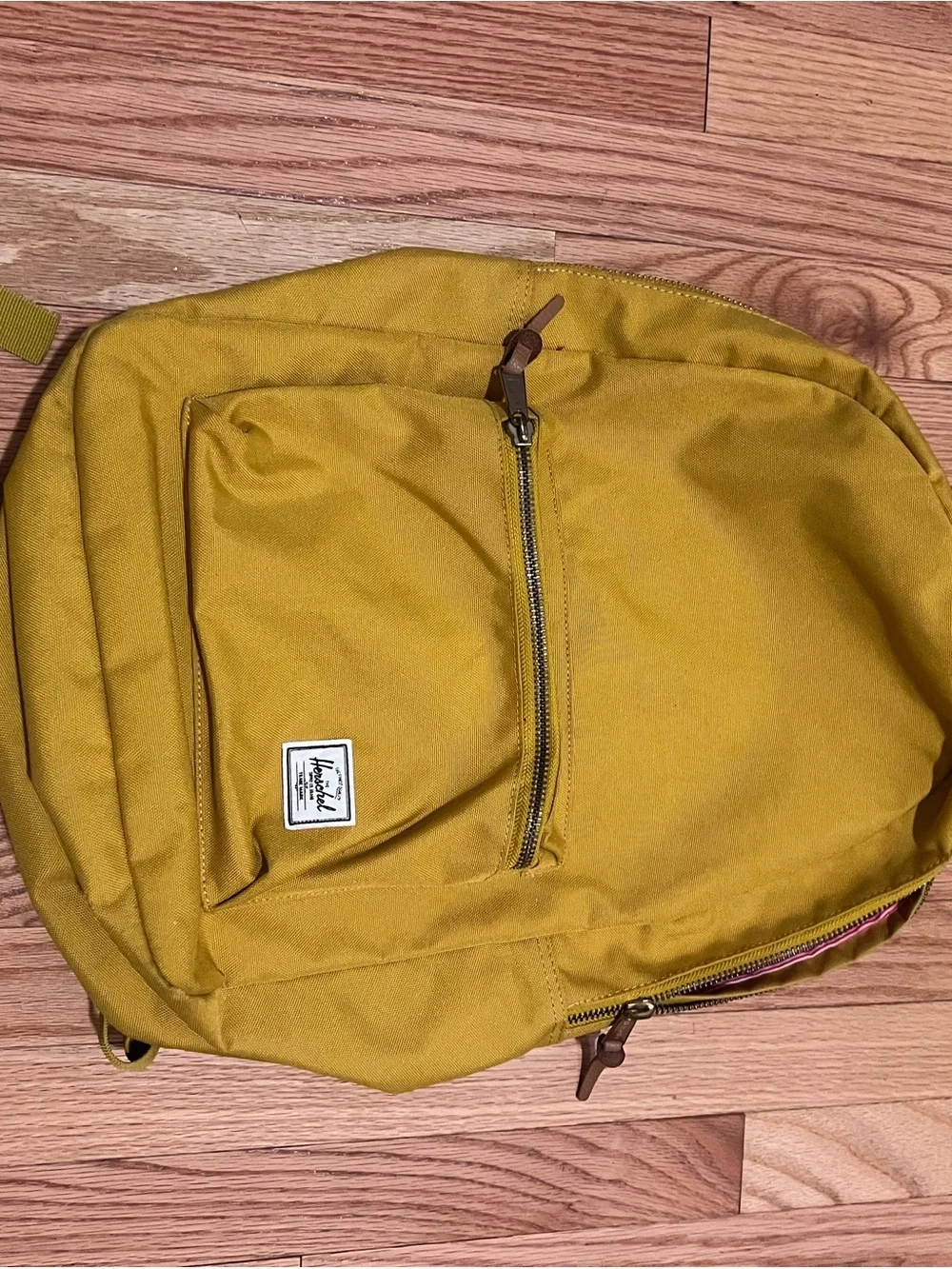 Men's Backpack in Mustard Yellow